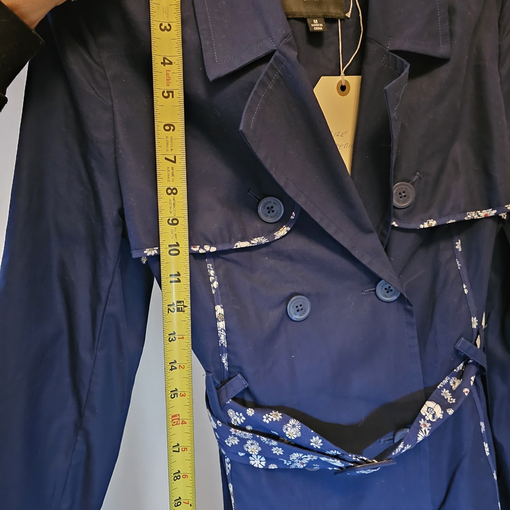 Jason Wu Blue Double-Breasted Trench Coat - Picture 10 of 10